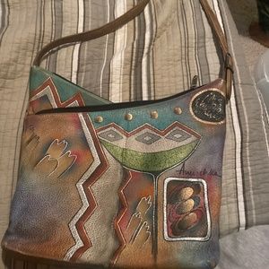 Anuschka Handprinted genuine leather